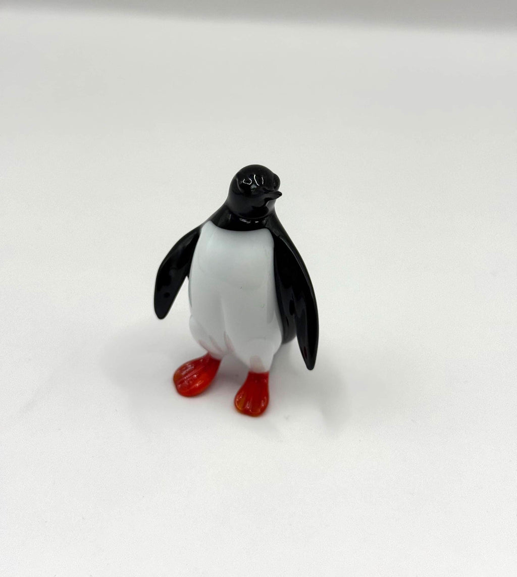 El Yapımı Murano Camı Penguen Figürü