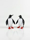 El Yapımı Murano Camı Penguen Figürü